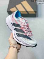 Adidas Adizero Evo SL 2 Running Shoes White Pink Blue