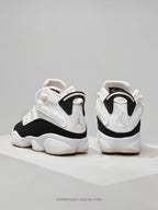 Jordan White Black Pink High-Top Sneakers