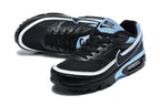 Nike Air Max Black and Light Blue Sneakers