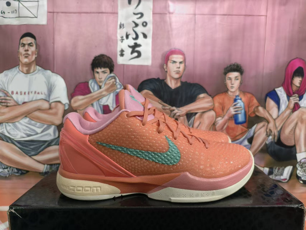 Nike Davis PE Basketball Sneakers Coral Green