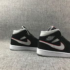 Jordan Air Jordan 1 Mid Black Silver Red 554724-060