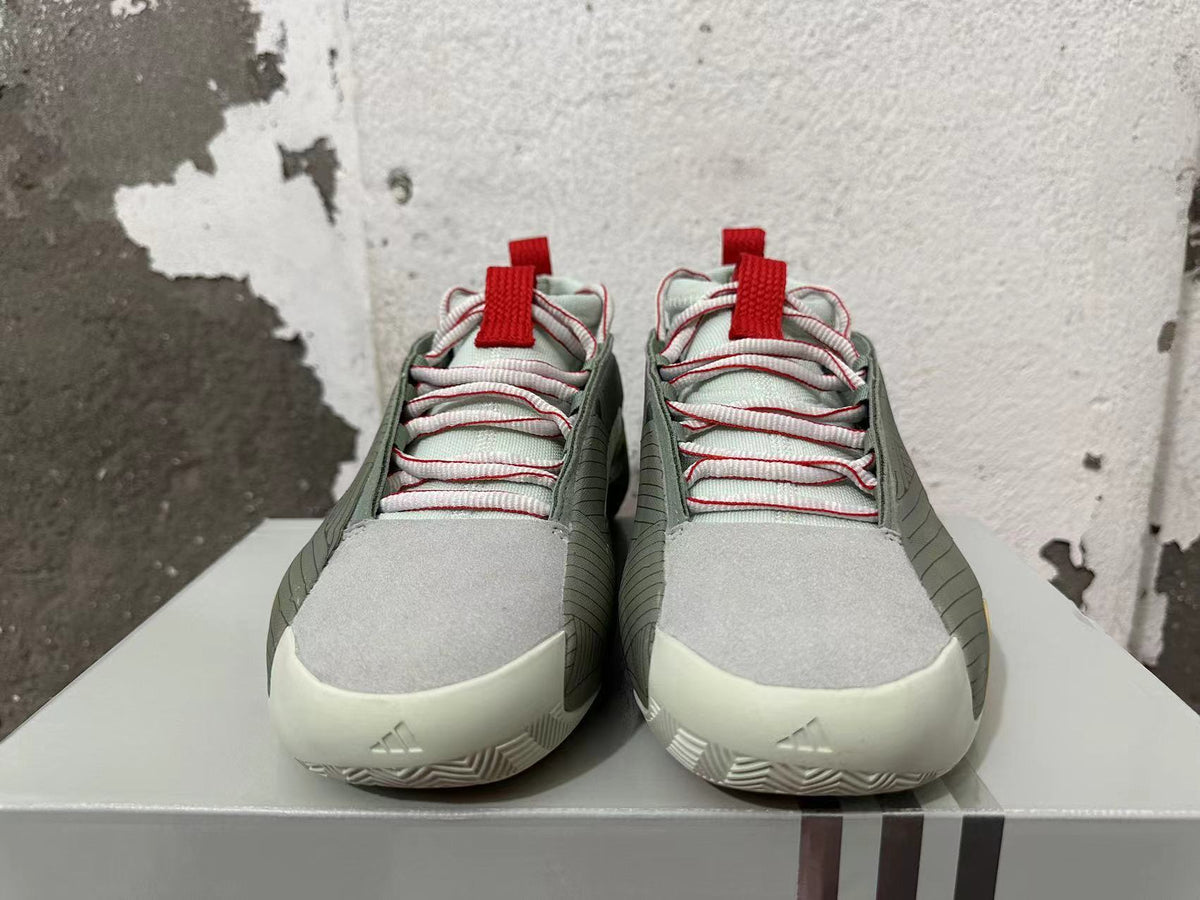 Adidas Harden Vol. 8 Basketball Shoes, Gray and Red