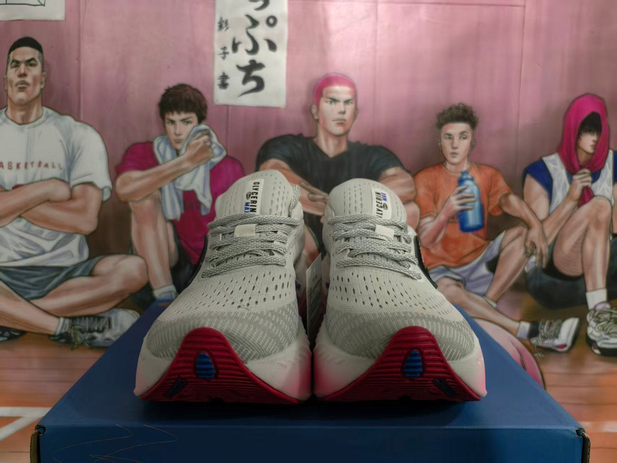 Brooks White and Pink Running Shoes
