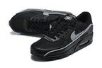 Nike Air Max 90 Black and Silver Sneakers