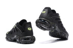 Nike Air Max Plus Black Sneakers with Lime Accents