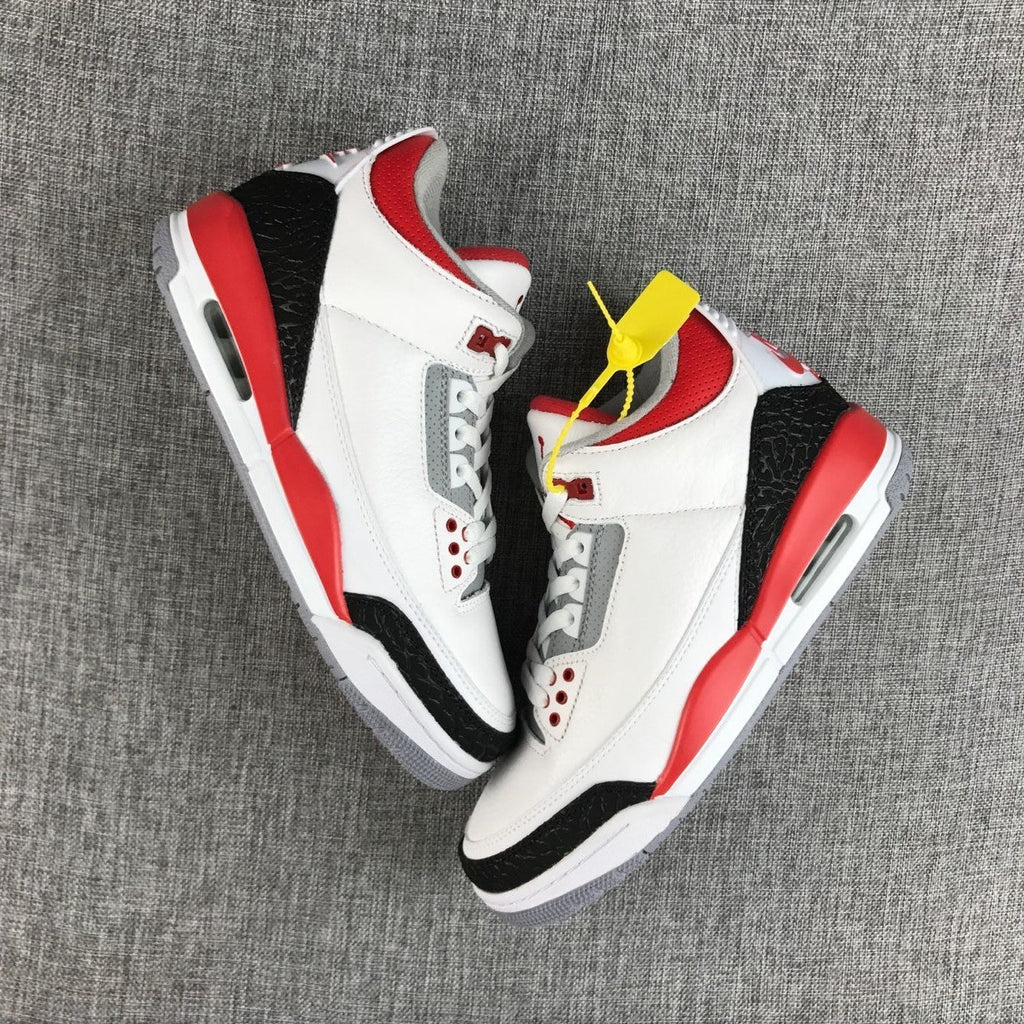 Jordan Air Jordan 3 White Red Black Sneakers