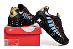 Nike Shox TL Sneakers in Brown, Blue and Gold