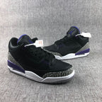 Jordan 3 Court Purple Black Sneakers CT8532-050