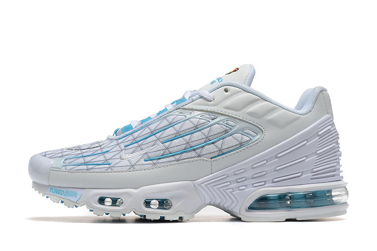 Nike Air Max Plus White and Blue Sneakers