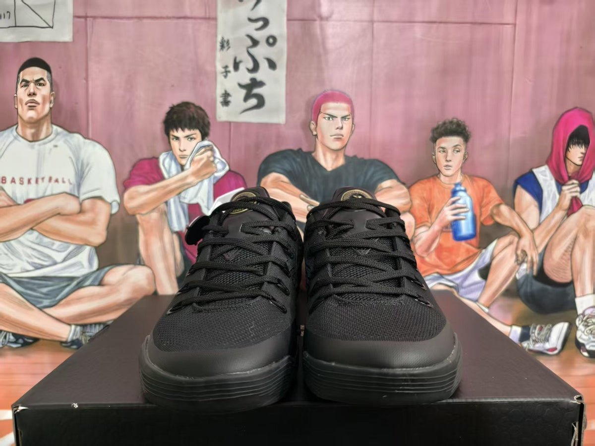 Nike Black and Gold Basketball Sneakers