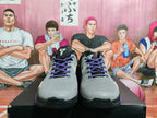 Nike Gray and Purple Basketball Sneakers