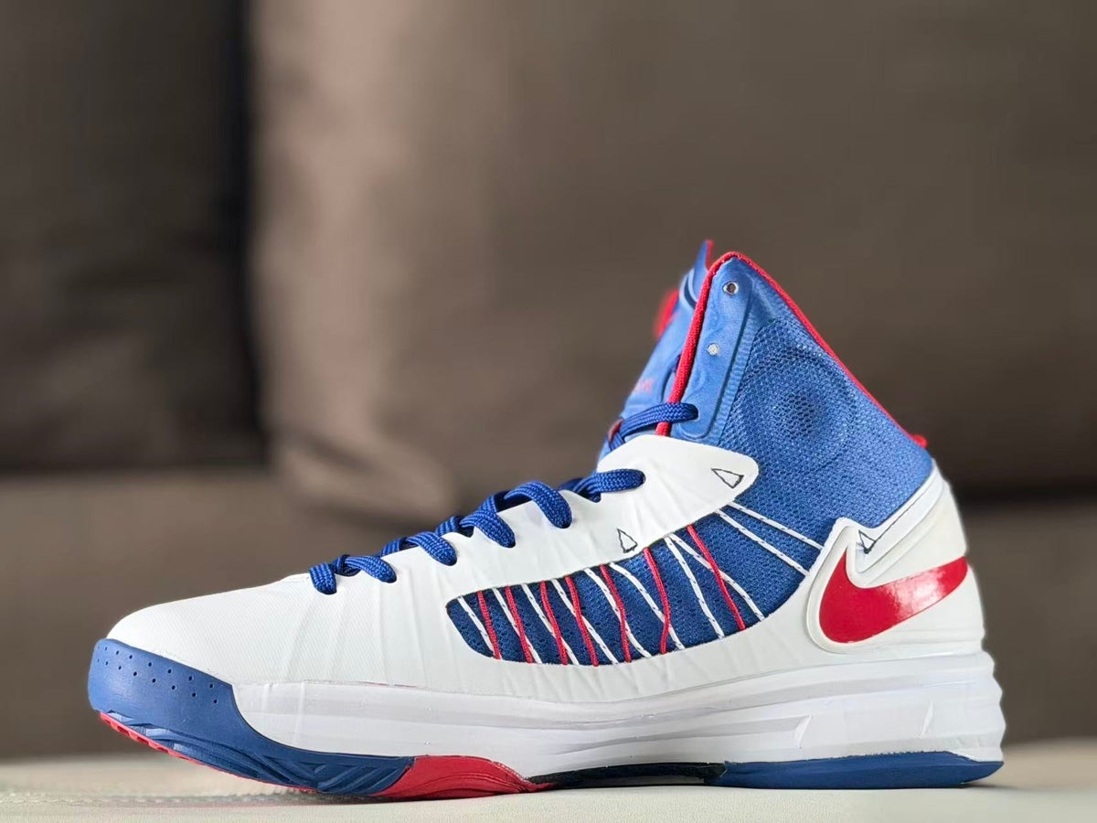 Nike HD2012 Basketball Sneakers White Blue Red