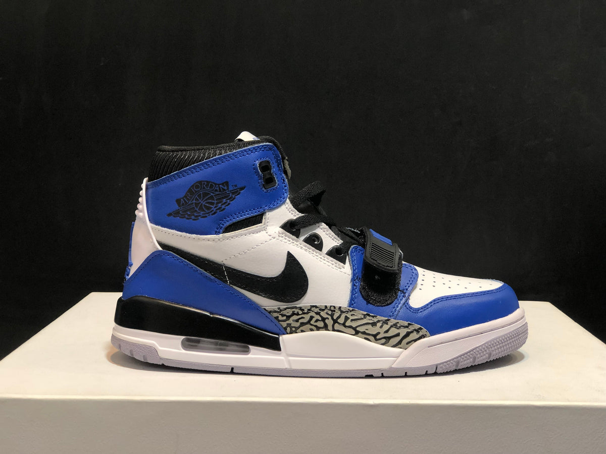 Don C x Air Jordan Legacy 312 White Blue AQ4160-104 Sneakers