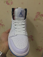Jordan 1 High Sneakers White and Legend Blue
