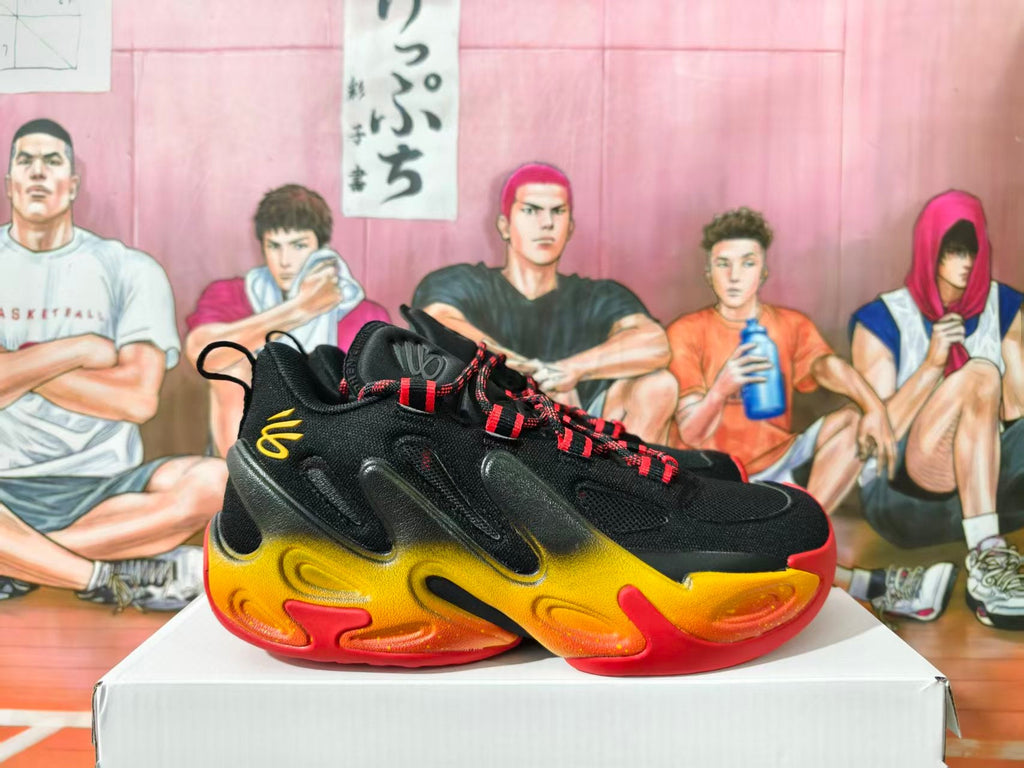 Under Armour Basketball Sneakers Black Yellow Orange