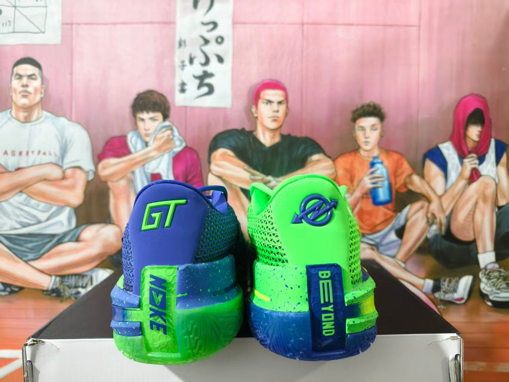 Nike GT Basketball Shoes in Blue and Volt Green
