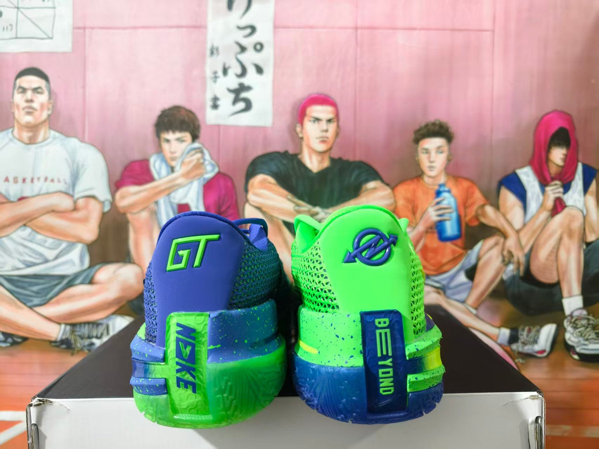 Nike GT Basketball Shoes in Blue and Volt Green