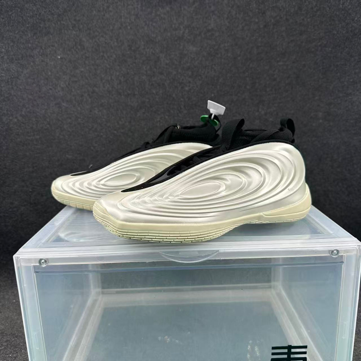 Silver and Black Basketball Sneakers