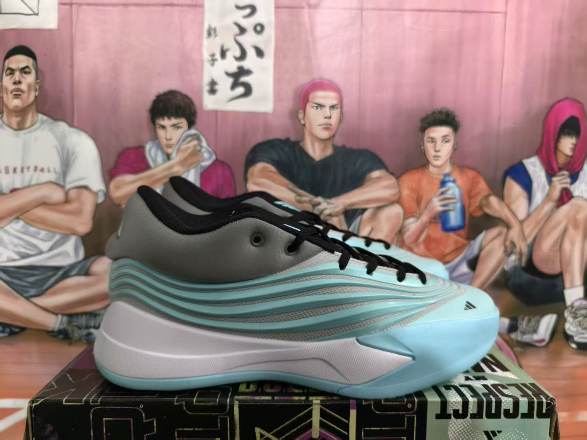 Adidas Basketball Sneakers Blue Gray