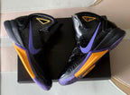 Nike Zoom Kobe 5 Lakers Basketball Shoes Black Purple Gold