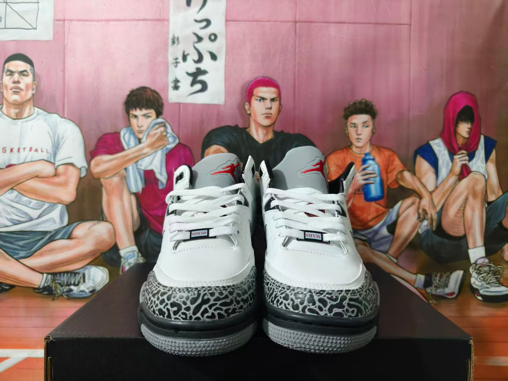 Jordan 4 Retro White Cement Sneakers