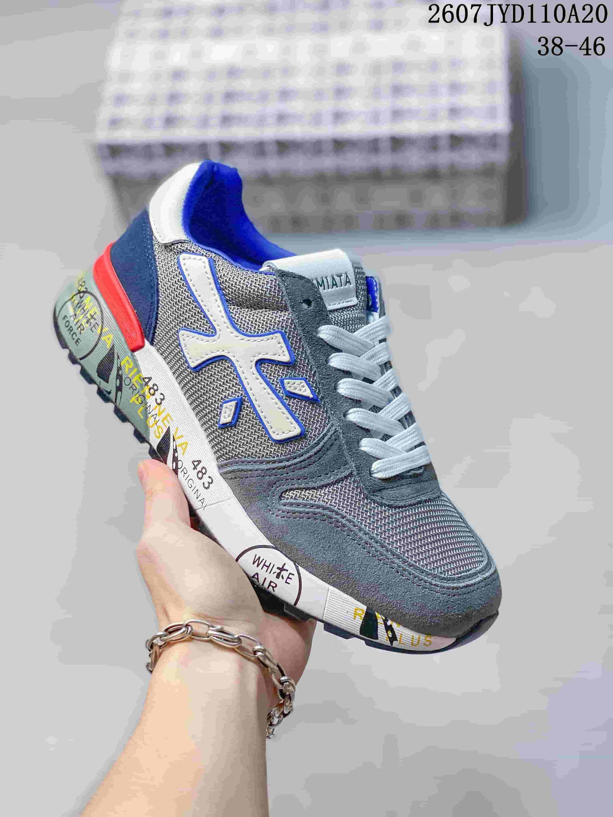Premiata 712500UOI Men's Retro Casual Sneakers
