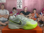 Nike Zoom Basketball Shoes in Gray Green and Volt