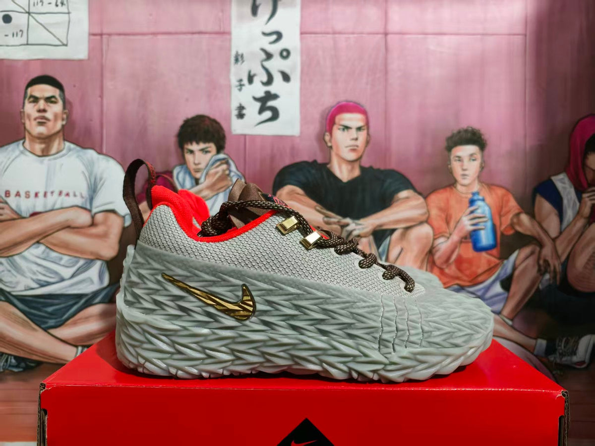 Nike Basketball Sneakers Dark Gray Red