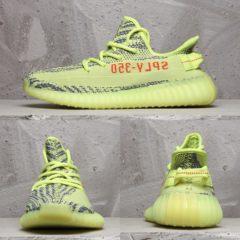 Yeezy 350 V2 Sneakers Lime Green Knit