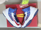Nike HD2012 Kids High-Top Basketball Shoes White Blue Red