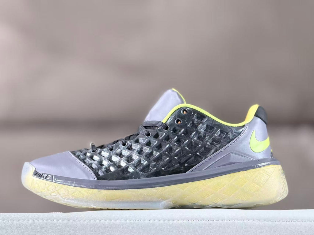 Nike Kobe 3 EYBL Basketball Shoes in Grey and Volt