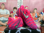 Nike Zoom Basketball Sneakers Purple Red