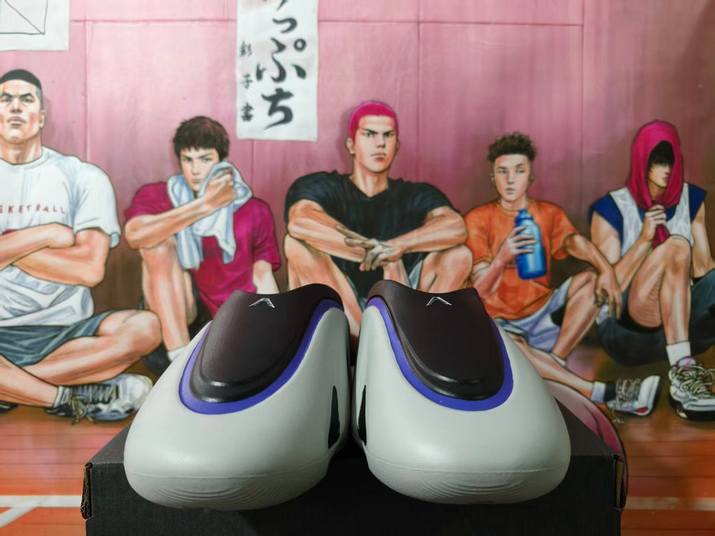 Adidas Gray and Black Slip-On Shoes with Blue Accents