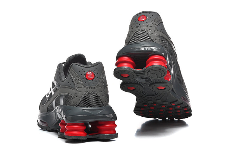 Nike Shox Ride 2 Gray and Red Sneakers