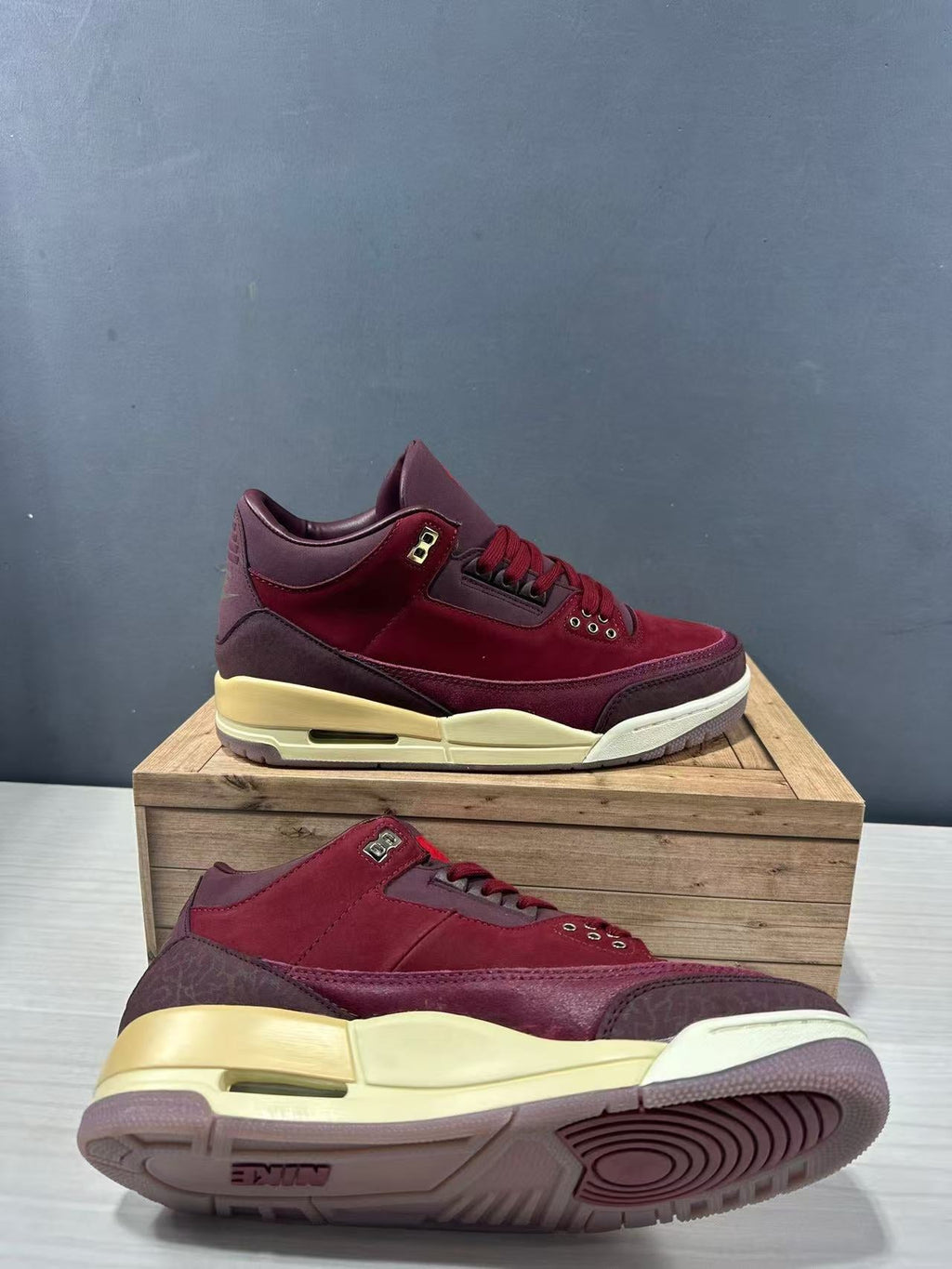 Jordan Air Jordan 3 OG Retro Sneakers Burgundy IO7744-600