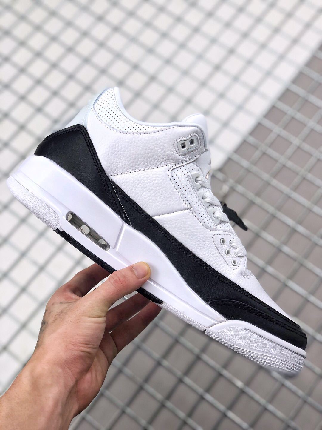 Fragment x Air Jordan 3 Sneakers White Black