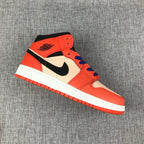 Jordan Air Jordan 1 Mid GS Orange Pink Sneakers