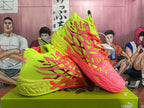 PUMA Basketball Sneakers in Lime Green and Coral