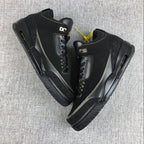 Jordan Air Jordan 3 BHM Black and Metallic Gold Sneakers