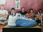 Jordan Basketball Sneakers White and Blue