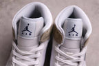 Jordan Air Jordan 1 Mid Sneakers White Blue Tan DO6726-100